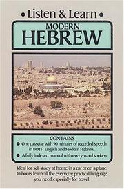 Cover of: Listen & Learn Modern Hebrew