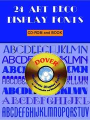 Cover of: 24 Art Deco Display Fonts CD-ROM and Book