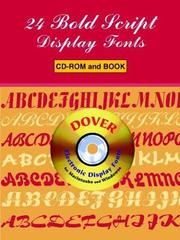 24 Bold Script Display Fonts CD-ROM and Book by Dover Publications, Inc.