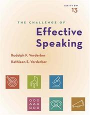 Cover of: Thomson Advantage Books: The Challenge of Effective Speaking (with SpeechBuilder Express, InfoTrac ) (Advantage Series)