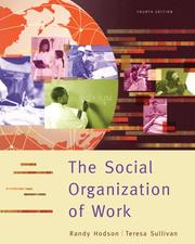 The social organization of work by Randy Hodson