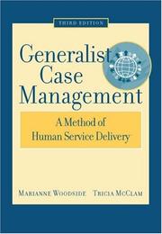 Cover of: Generalist Case Management by Marianne R. Woodside, Tricia McClam