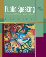 Public Speaking by Clella Jaffe