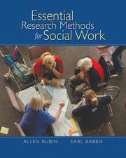 Cover of: Essential Research Methods for Social Work