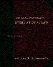 Cover of: Fundamental Perspectives on International Law by William R. Slomanson, William R. Slomanson