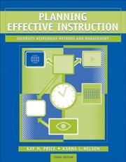 Cover of: Planning Effective Instruction: Diversity Responsive Methods and Management
