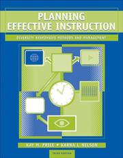 Planning effective instruction by Kay M. Price, Karna L. Nelson