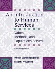 Cover of: An Introduction to Human Services: Values, Methods, and Populations Served