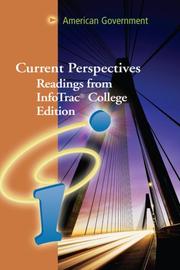 Cover of: Current Perspectives American Government InfoTrac  Reader