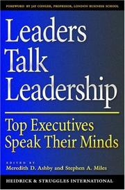 Leaders talk leadership