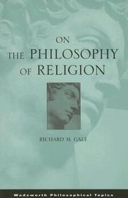 Cover of: On the Philosophy of Religion (Wadsworth Philosophical Topics)