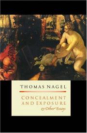 Cover of: Concealment and Exposure by Thomas Nagel
