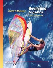 Cover of: Beginning Algebra by Charles P. McKeague