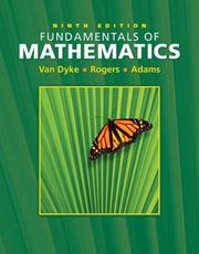 Cover of: Fundamentals of Mathematics (Ninth Edition with Interactive Video Skillbuilder CD-ROM ) | James Van Dyke
