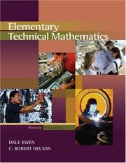 Cover of: Elementary Technical Mathematics (9th Edition)