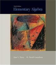 Cover of: Elementary Algebra (with CD-ROM and iLrn Tutorial) by Alan S. Tussy, R. David Gustafson