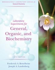 Cover of: Labratory Experiments for General, Organic and Biochemistry (Brooks/Cole Laboratory Series for General Chemistry)