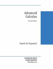 Cover of: Advanced Calculus by Patrick Fitzpatrick, P. Fitzpatrick, Patrick M. Fitzpatrick, Patrick Fitzpatrick, P. Fitzpatrick