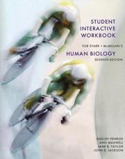 Cover of: Student Interactive Workbook for Starr/McMillan's Human Biology, 7th