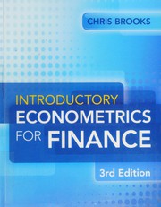 Cover of: Introductory Econometrics for Finance
