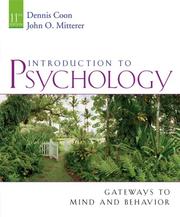 Cover of: Introduction to Psychology: Gateways to Mind and Behavior (with Concept Booklet: Gateways, Concepts, Maps, and Review)