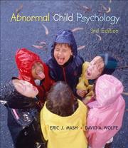 Cover of: Abnormal Child Psychology (with ThomsonNOW Printed Access Card) | Eric J. Mash