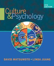 Cover of: Culture and Psychology by David Matsumoto, Linda Juang