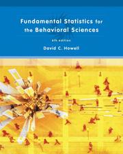 Cover of Fundamental Statistics for the Behavioral Sciences