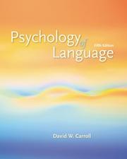 Cover of: Psychology of Language by David W. Carroll