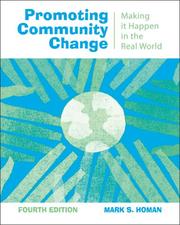 Cover of: Promoting Community Change by Mark S. Homan