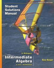 Cover of: Student Solutions Manual for McKeague's Intermediate Algebra: A Text/Workbook, 7th