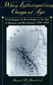 Cover of: When Information Came of Age by Daniel R. Headrick