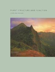 Cover of: (Volume 4) - Plant Structure and Function (Biology: The Unity and Diversity of Life) by Cecie Starr, Ralph Taggart