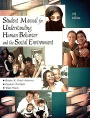 Cover of: Student Manual for Zastrow/Kirst-Ashman's Understanding Human Behavior and the Social Environment, 7th by Charles Zastrow, Karen Kay Kirst-Ashman