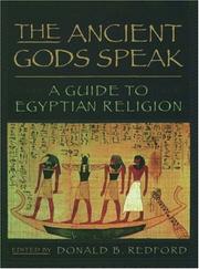 Cover of: The ancient gods speak by edited by Donald B. Redford.