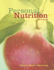 Cover of: Personal Nutrition (Basic Select) by Marie A. Boyle, Sara Long