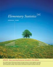 Cover of: Elementary Statistics, Enhanced Review Edition (w/CD-ROM & ThomsonNOW, InfoTrac  2-Sem., iLrn  Homework, Personal Tutor with SMARTHINKING, Internet Companion for Statistics 2-Sem. PAC) by Robert R. Johnson, Patricia J. Kuby
