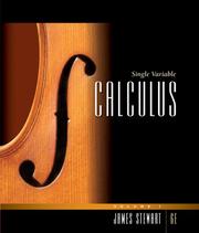 Cover of: Single Variable Calculus, Volume 1 by James Stewart