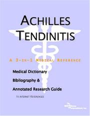 Cover of: Achilles Tendinitis by ICON Health Publications