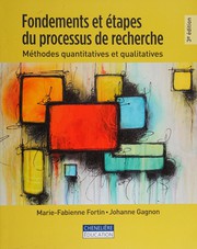 Cover of: Fondements et étapes du processus de recherche by Marie-Fabienne Fortin