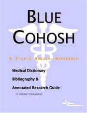 Cover of: Blue Cohosh | ICON Health Publications