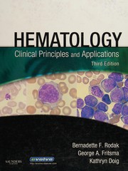 Cover of: Hematology by [edited by] Bernadette F. Rodak, George A. Fritsma, Kathryn Doig.