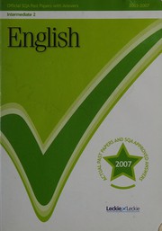 Cover of: Intermediate 2: English