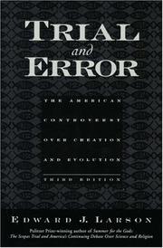 Cover of: Trial and Error by Edward J. Larson, Edward J. Larson