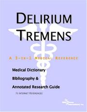 Delirium Tremens by ICON Health Publications