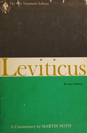 Cover of: Leviticus by Noth, Martin