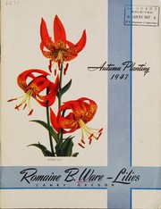 Cover of: Autumn planting 1947 by Romaine B. Ware (Firm)