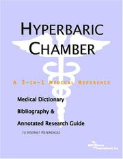 Cover of: Hyperbaric Chamber by ICON Health Publications