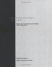 Cover of: Philosophy of Law: Classic and Contemporary Readings with Commentary