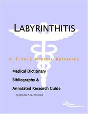 Cover of: Labyrinthitis - A Medical Dictionary, Bibliography, and Annotated Research Guide to Internet References | ICON Health Publications
